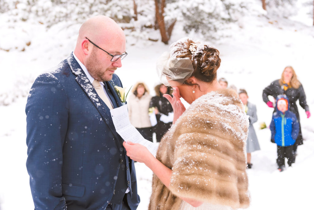 Winter Wedding Vows Bride