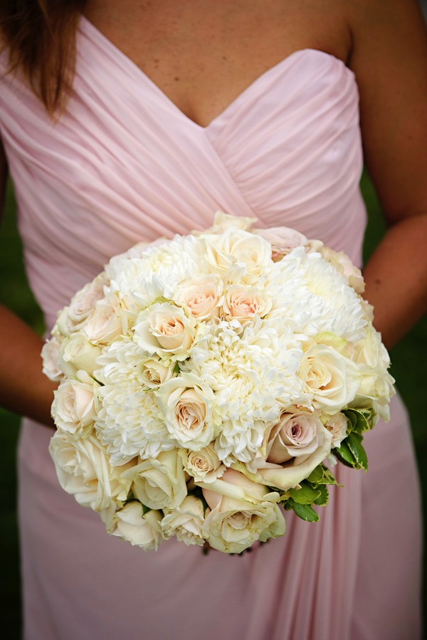 Yellow, Pink + Cream Bridesmaid Bouquet